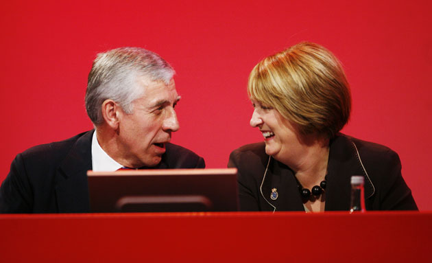 Jacqui Smith: 2007: Jack Straw and Jacqui Smith on the final day of the Party conference