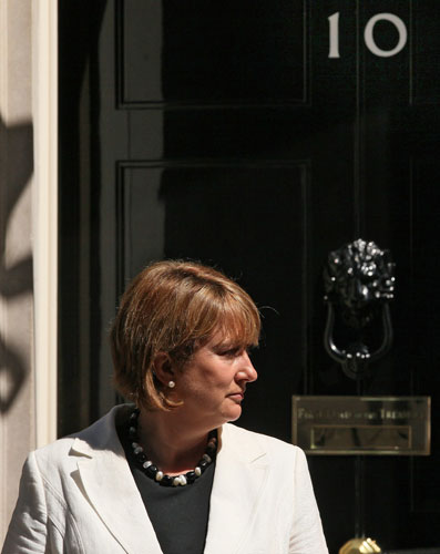 Jacqui Smith: 2009: Jacqui Smith leaves Downing Street after the weekly cabinet meeting