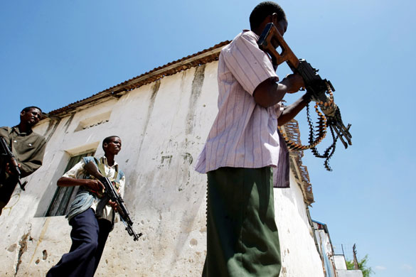 24 hours in pictures: Somali government soldiers Mogadishu