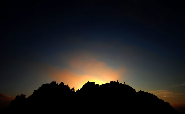 24 hours in pictures: Kokino, Macedonia: Macedonians watch the sunrise on the summer solstice