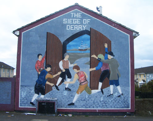 Lower Shankhill murals: Shankhill murals before and after