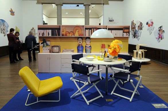 Ikea: Ikea furniture in a contemporary modern art museum in Stockholm