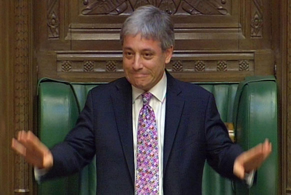 John Bercow: John Bercow MP addresses the House of Commons