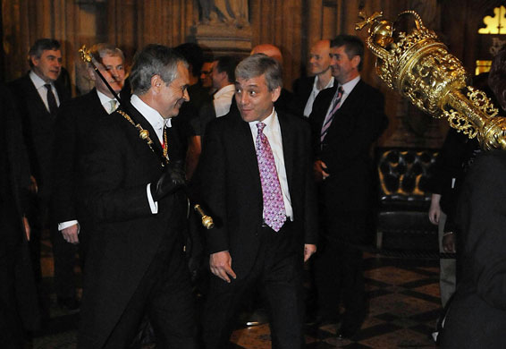 John Bercow: Newly elected Speaker during the Speakers Procession