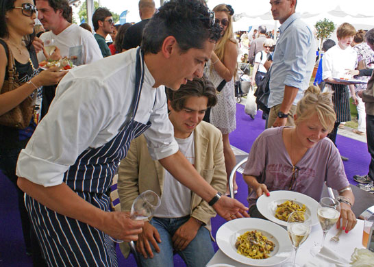 Taste Fringe: Italian master, Giorgio Locatelli holds court at one end of the festival