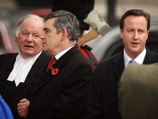 House of Commons speaker: Michael Martin talks with Gordon Brown