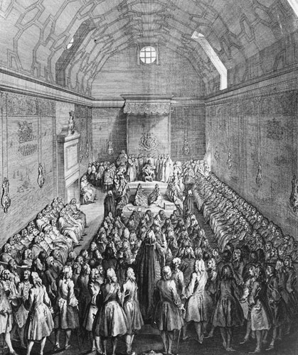 House of Commons speaker: 1742: George II seated in the House of Lords