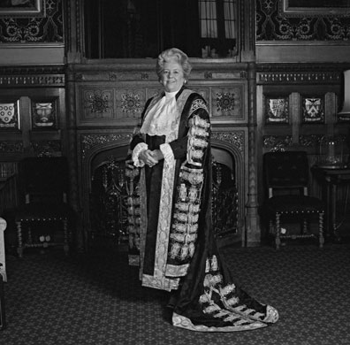 House of Commons speaker: 1995: Betty Boothroyd