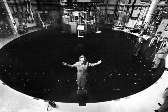 Margaret Thatcher: 1989: Prime Minister Margaret Thatcher on nuclear reactor at Torness