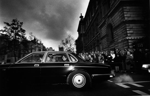 Margaret Thatcher: 1990: Margaret Thatcher leaving Downing Street