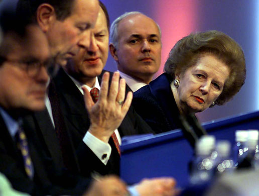 Margaret Thatcher: 2000: Lady Thatcher and Iain Duncan Smith at Conservative Party Conference