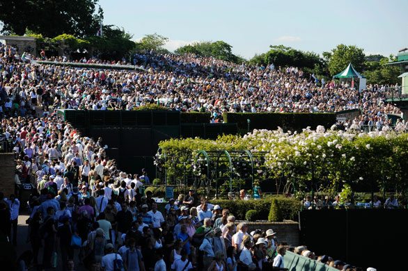 wimbledon: Murray Mount is packed with spectators 