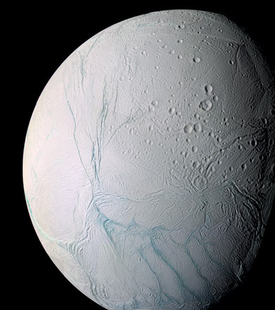 Cassini: Craters on Saturn's moon Enceladus