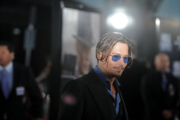 24 hours in pictures: Actor Johnny Depp at the premiere of 