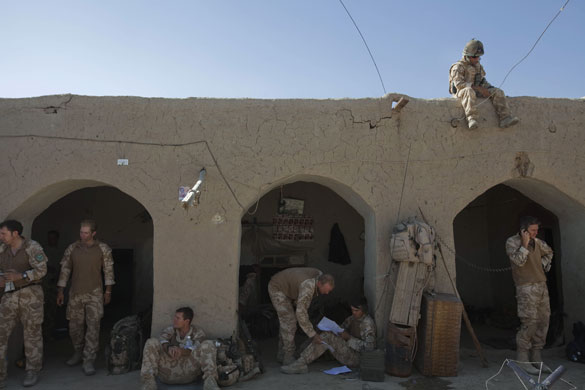 Sean Smith Black Watch: 21 June 2009: Soldiers from A Company in the bazaar near FOB Wahid