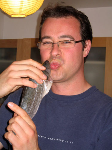 Allegra McEvedy fish: spontaneous fish kissing 