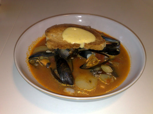 Allegra McEvedy fish: WellingtonMash's finished effort. Looks pretty rich and intense