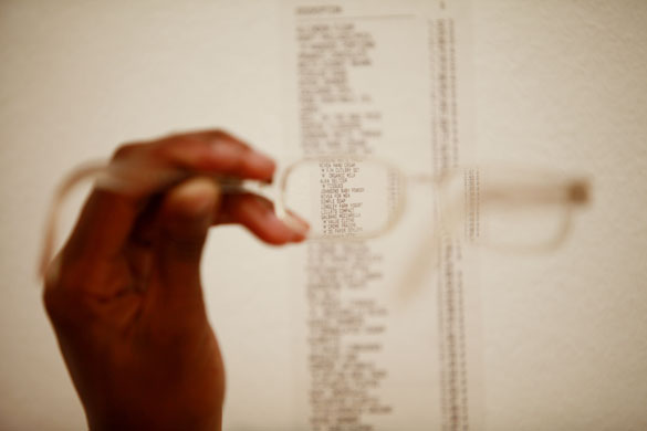 Tate Britain: 'Monochrome Till Receipt' by Ceal Floyer