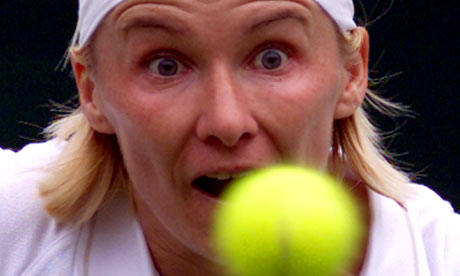 Jana Novotna famously choked against Steffi Graf at Wimbledon in 1993
