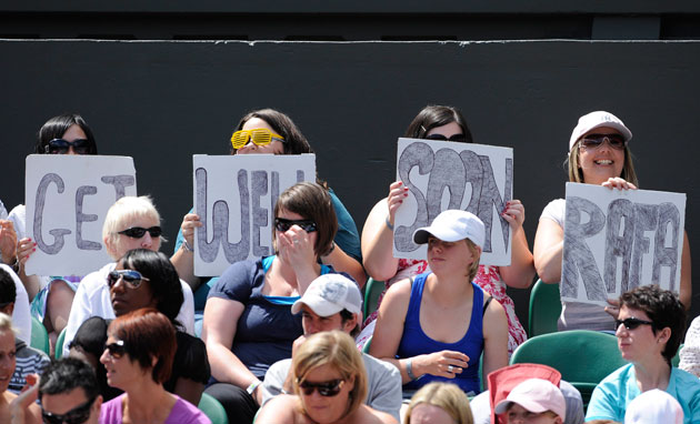 Wimbledon Wednesday: Female fans in SW19 have a message for their favourite spaniard 