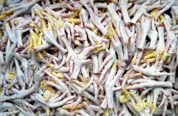 Student booty: Chicken feet