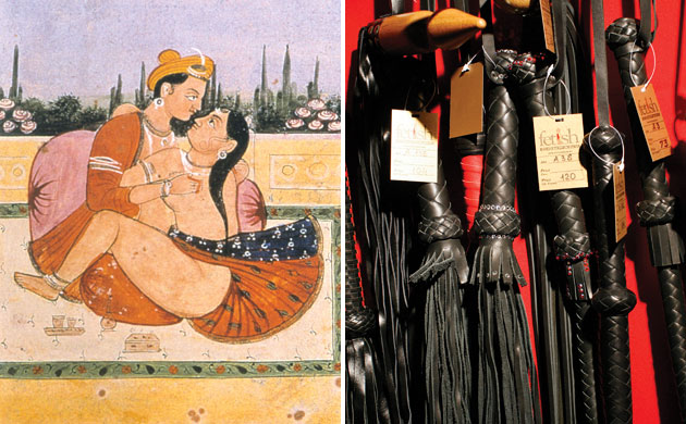 Student booty: Kama Sutra and whips