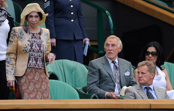 Wimbledon Wednesday: Bruce Forsyth and Michael Lynagh get ready for the action on Centre Court