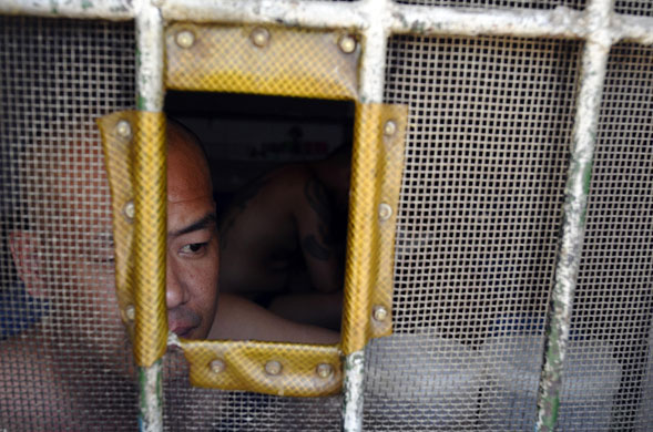 25 June 2009: Changzhi, China: An inmate at a compulsory drug rehabilitation centre