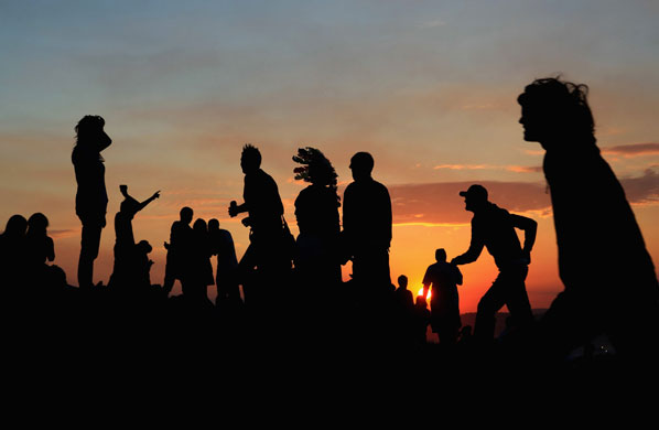 Glastonbury day two: Fans Begin To Arrive For This Years Glastonbury Festival 2009