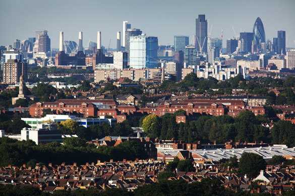 Week in Business: The City of London viewed from Wimbledon.