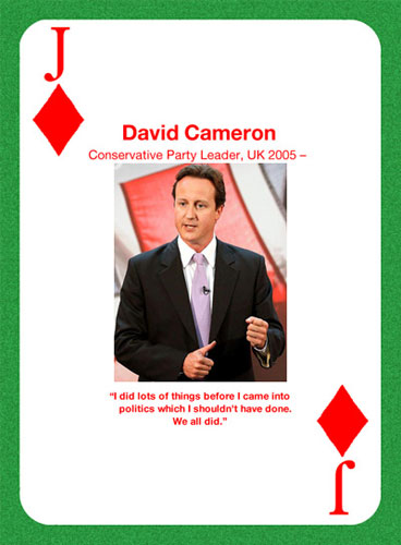 Nice People Take Drugs: Conservative Party leader David Cameron