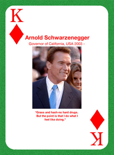 Nice People Take Drugs: California Governor Arnold Schwarzenegger 
