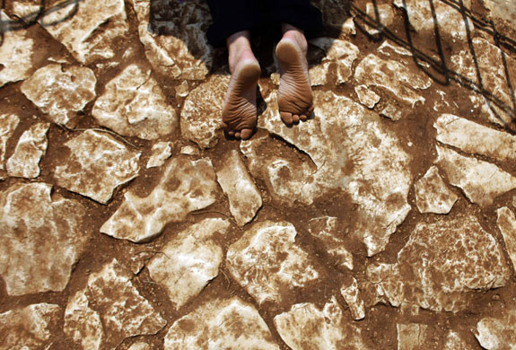 26 June 2009: Medjugorje, Bosnia And Herzegovina: A man prays