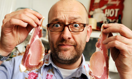 Tim Hayward brings home the bacon. Photograph: Linda Nylind/Guardian - Tim-Hayward-with-his-home-002