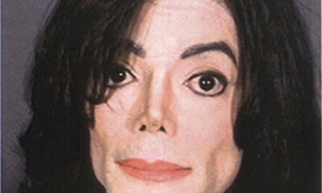 Michael Jackson's mugshot in Santa Barbara