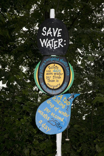 Ethical Signs: Ethical Signs near the Green Futures Field Glastonbury 2009