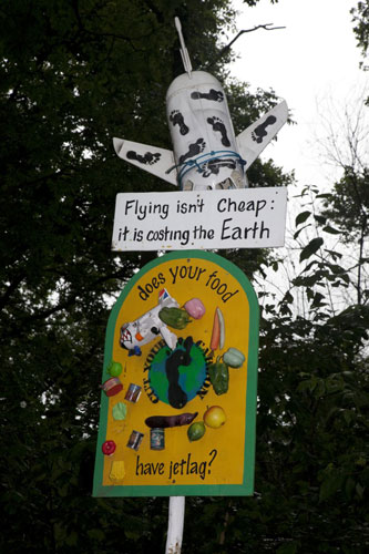 Ethical Signs: Ethical Signs near the Green Futures Field Glastonbury 2009