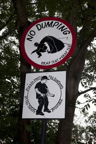 Ethical Signs: Ethical Signs near the Green Futures Field Glastonbury 2009