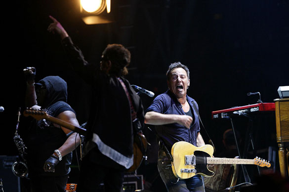 Bruce Springsteen: Bruce Springsteen performs with the E Street Band