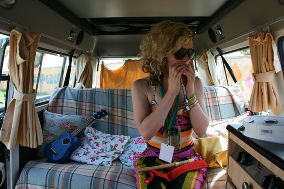 Laura Barton's camper van: Beth Rowley