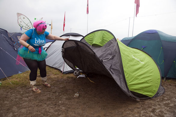 Tanya Gold at Glastonbury: 'Does it go this way up?'
