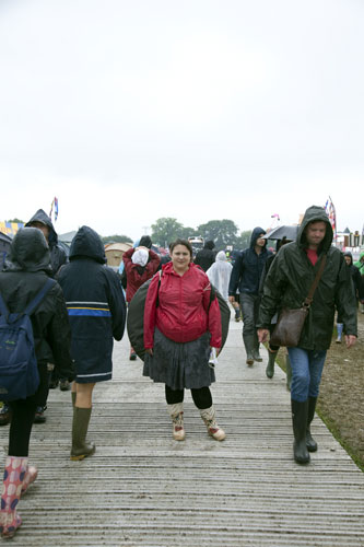 Tanya Gold at Glastonbury: Tanya with her tent