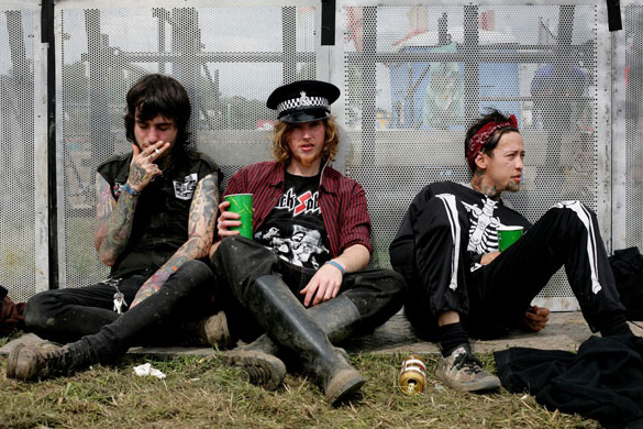 Glastonbury Day 4: Glastonbury festival: Day four young people