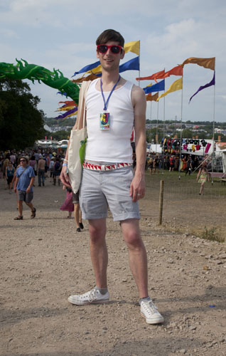 Glastonbury fashion: Kevin Poulter 30, Sheffiled