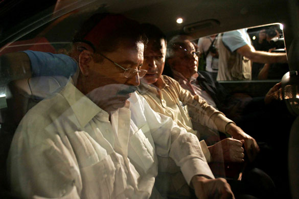 29 June 2009: Alajuela, Costa Rica: Ousted Honduran president Manuel Zelaya