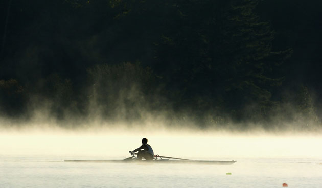 24sport: Mahe Drysdale at Rowing New Zealand Elite Squad Training Session