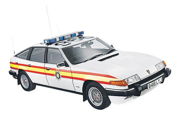 Police car: British police car in the 1980s