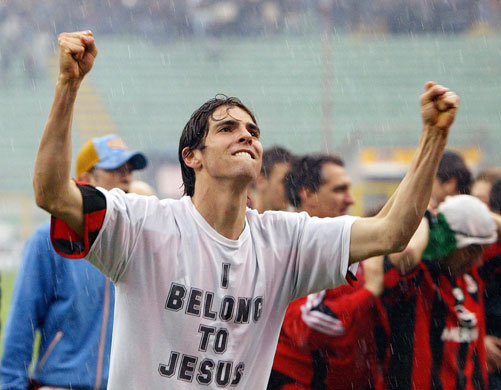 Kaka's career: AC Milan's forward Kaka of Brazil celebr