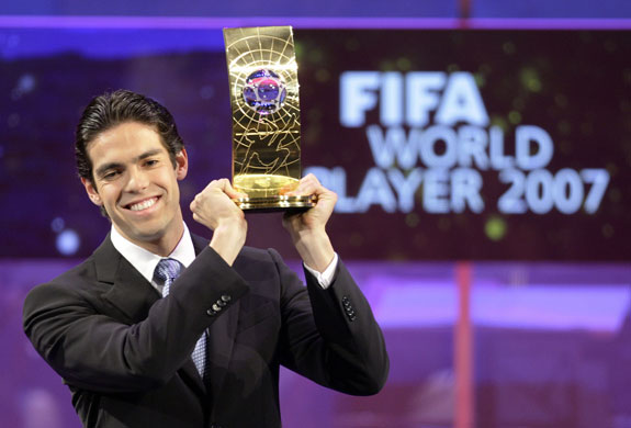 Kaka's career: football player Kaka named world player of the year
