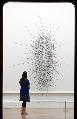 RA Summer Exhibition 2009: Quantum Void VI by Antony Gormley at the RA in London